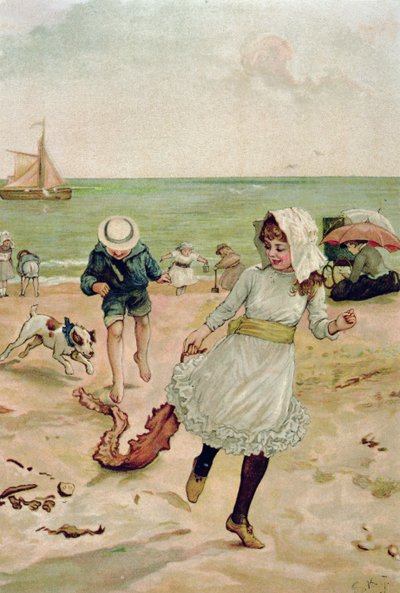 Children and Seaweed from Sunbeams by Edward Killingworth Johnson